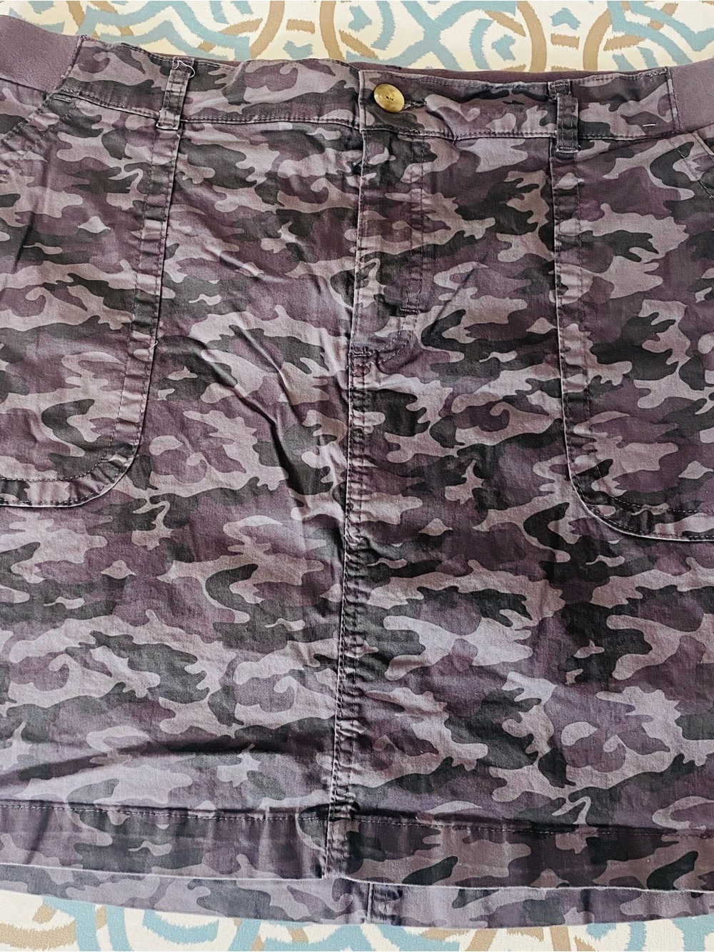 Lee Women's Purple Camouflage A-Line Skirt